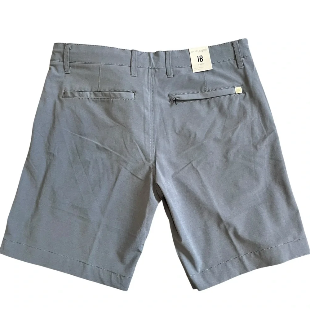 NWT Hudson & Barrow Superior Short 9in inseam Gray Tech Bottom Shorts Waist 30 - Picture 4 of 7